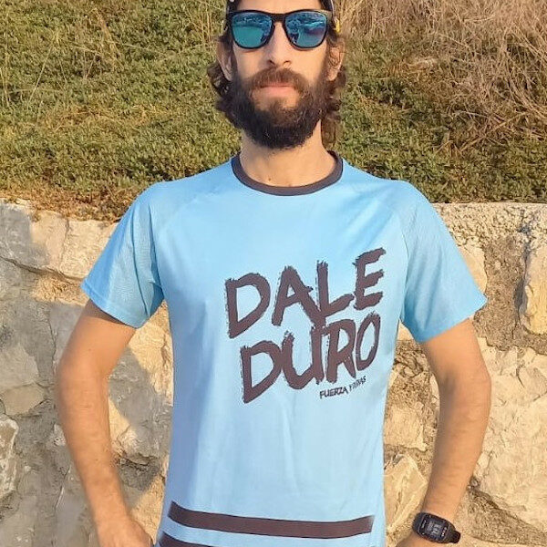 Camiseta Dale Duro Celeste